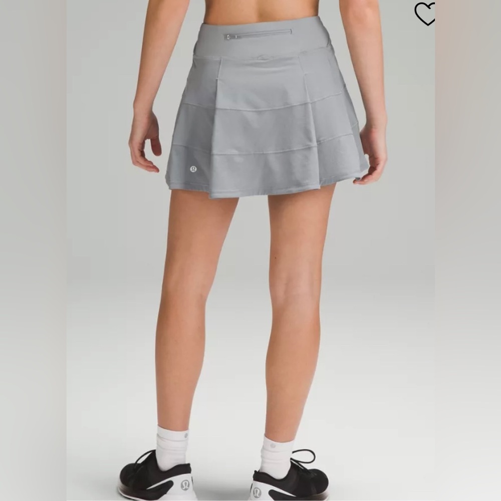 Lululemon Pace Rival Skirt Skort Grey Activewear Tennis Prep AU Size 14 (US 10) - Picture 2 of 15